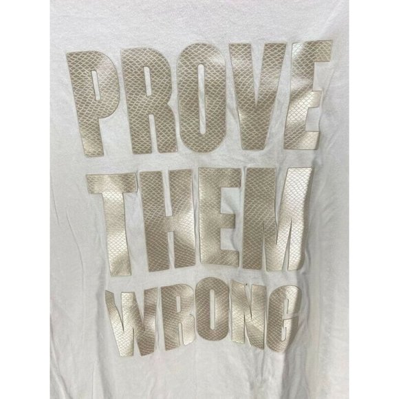 Sean John Prove Them Wrong Shirt Adult Small White Logo Short Sleeve Tee Mens. - Picture 4 of 10